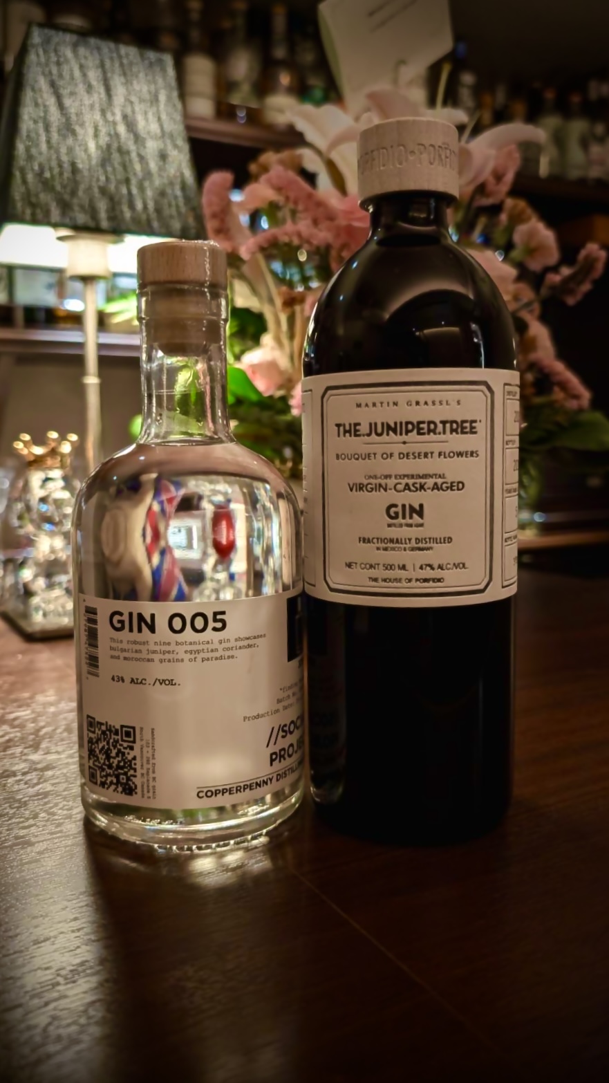 gins: two old favorites, revisited (copperpenny, juniper tree)　